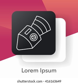 Spaceship line icon