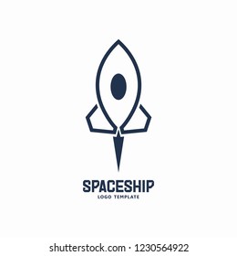 Spaceship logo icon