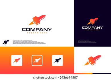 spaceship logo , speed , galaxy , logo design inspiration.