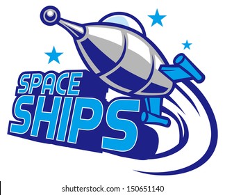 Spaceship mascot design