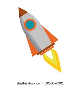 Spaceship rocket cartoon