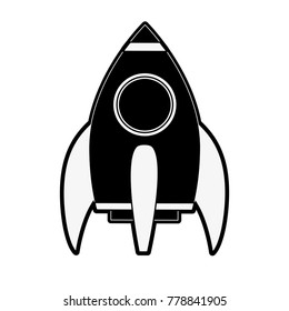 Spaceship rocket cartoon
