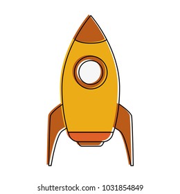 Spaceship rocket symbol
