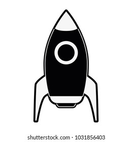 Spaceship rocket symbol