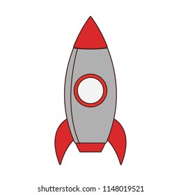 Spaceship rocket symbol