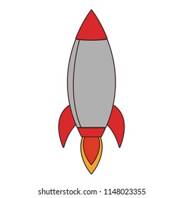 Spaceship rocket symbol