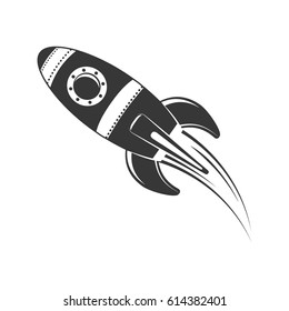 Spaceship rocket symbol