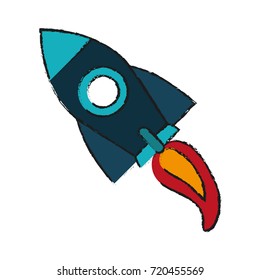 Spaceship rocket symbol
