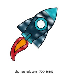 Spaceship rocket symbol