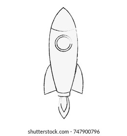 Spaceship rocket symbol