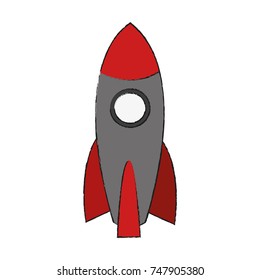 Spaceship rocket symbol