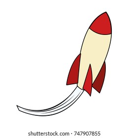 Spaceship rocket symbol