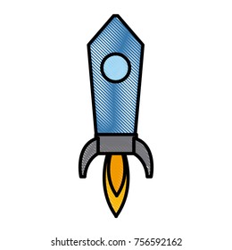Spaceship rocket symbol