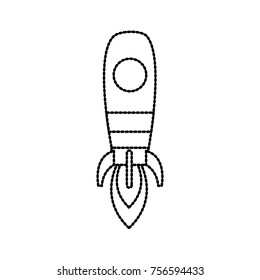 Spaceship rocket symbol