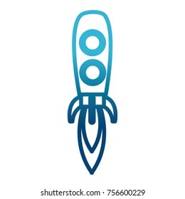 Spaceship rocket symbol