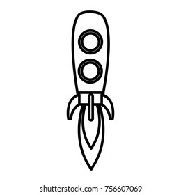 Spaceship rocket symbol