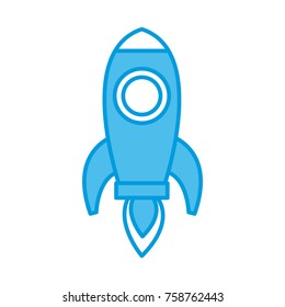 Spaceship rocket symbol