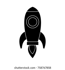 Spaceship rocket symbol
