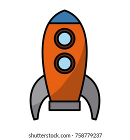 Spaceship rocket symbol