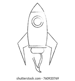 Spaceship rocket symbol