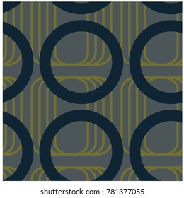 Spaceship science fiction seamless pattern. Design for print, fabric, textile. Seamless wallpaper