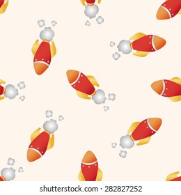 spaceship ,seamless pattern