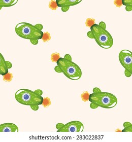 spaceship ,seamless pattern