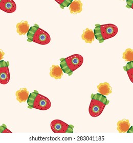 spaceship ,seamless pattern