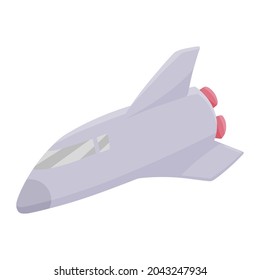 spaceship for space color illustration