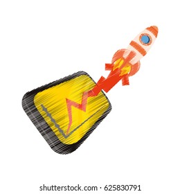 Spaceship start up symbol