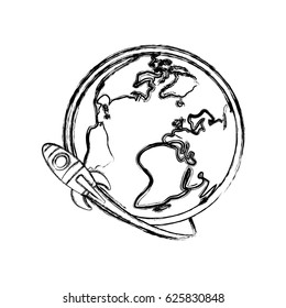 Spaceship start up symbol