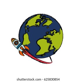 Spaceship start up symbol