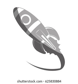 Spaceship start up symbol