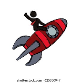 Spaceship start up symbol