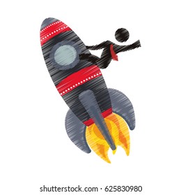 Spaceship start up symbol