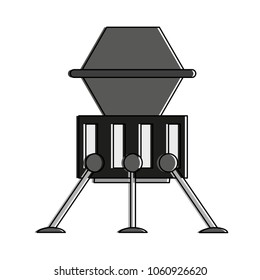 Spaceship technology isolated