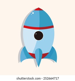 spaceship theme elements vector,eps