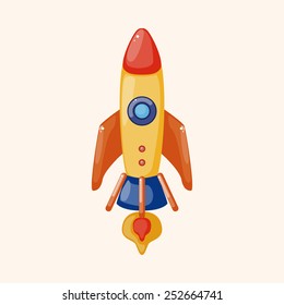 spaceship theme elements vector,eps