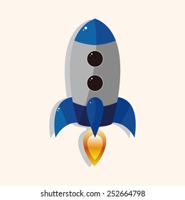 spaceship theme elements vector,eps