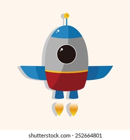 spaceship theme elements vector,eps