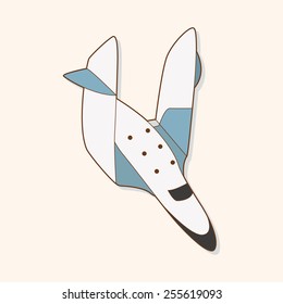 spaceship theme elements vector,eps
