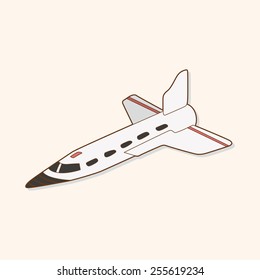 spaceship theme elements vector,eps
