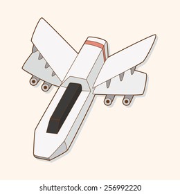 spaceship theme elements vector,eps