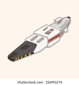 spaceship theme elements vector,eps