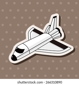 Spaceship theme elements vector,eps