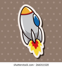 Spaceship theme elements vector,eps