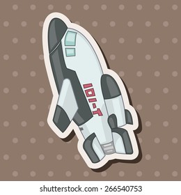 Spaceship theme elements vector,eps