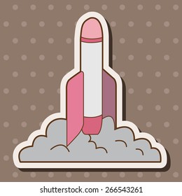 Spaceship theme elements vector,eps