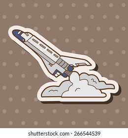 Spaceship theme elements vector,eps