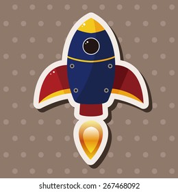 spaceship theme elements vector,eps